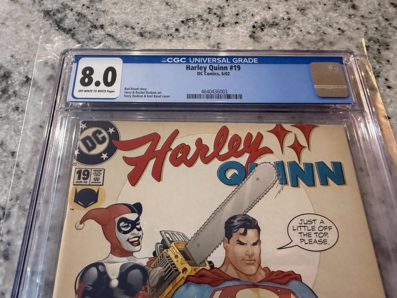 Harley Quinn # 19 CGC Graded 8.0 DC Comic Book 2002 Superman JH20