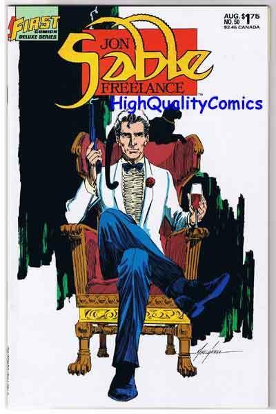 JON SABLE #50, NM, Mike Grell, Mercenary, 1983, more indies in store