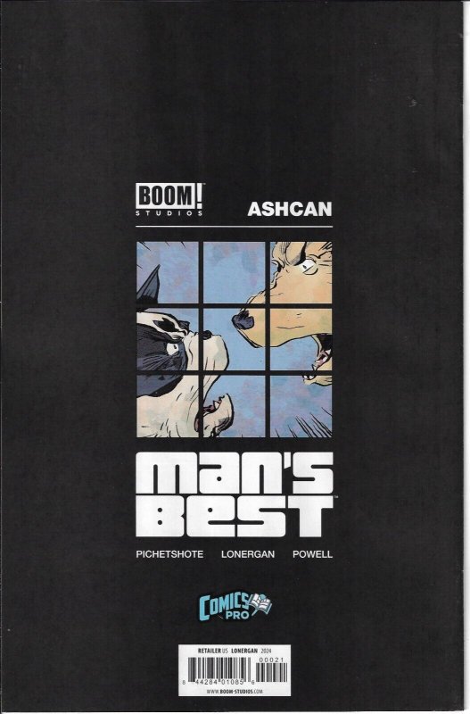 Man's Best #1 Ashcan Signed by Pichetshote/Lonergan Comicspro 2024 Boom EB120