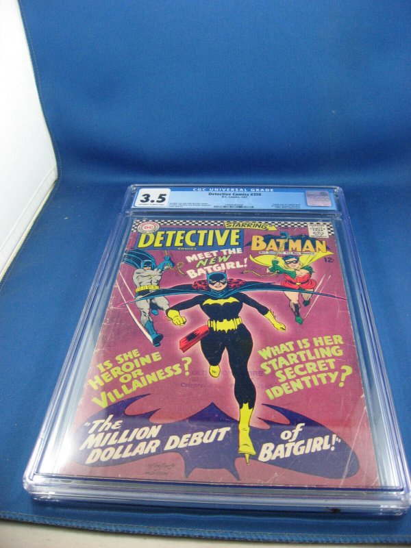 DETECTIVE COMICS 359 CGC 3.5 FIRST BATGIRL DC 1967