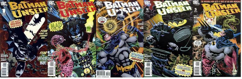 BATMAN UNSEEN (2009) 1-5  COMPLETE!