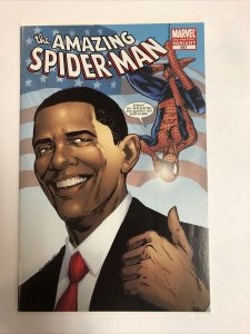 Amazing Spider Man (2009) # 583 (NM) Barak Obama App And Cover | 3rd Print Rater