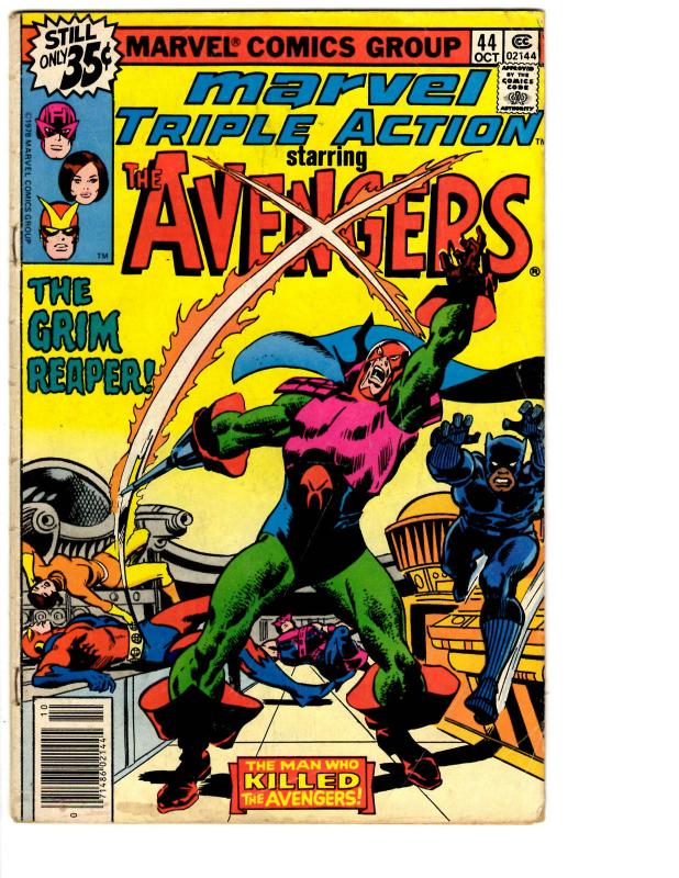 5 Marvel Triple Action Comic Books # 40 41 42 43 44 Avengers Thor Iron Man BH7