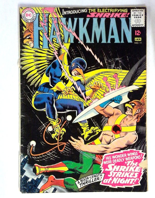 Hawkman #11 Shrike Dynamic Battle DC (1966) G