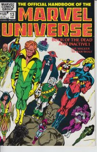 OFFICIAL HANDBOOK OF THE MARVEL UNIVERSE #13 (Feb 1984) NM- 9.2