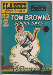 Classics Illustrated #45 (Jan-48) VG/FN+ Mid-Grade Tom Brown