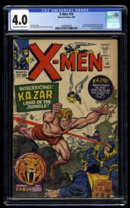 X-Men #10 CGC VG 4.0 Off White to White 1st Ka-Zar!