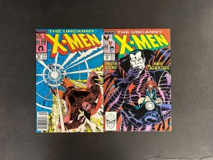 Uncanny X-Men (1963) #221 (5.5) & #239 (8.5) 1st App Mr. Sinister