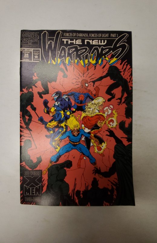 The New Warriors #34 (1993) NM Marvel Comic Book J717