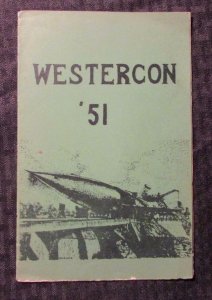 1951 WESTERCON '51 Science Fiction Convention Program VG 8pgs Fanzine