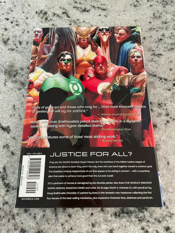 Justice Hardcover DC Comics Graphic Novel Comic Book Vol. # 1 Batman Flash DH34
