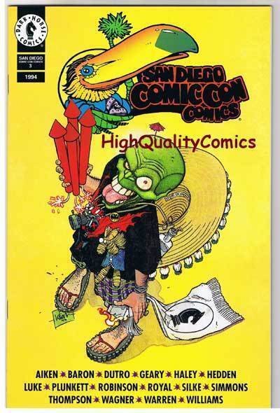 SAN DIEGO COMIC CON #3, VF/NM, SDCC, Jim Silke, Wagner, 1994,more SDCC in store