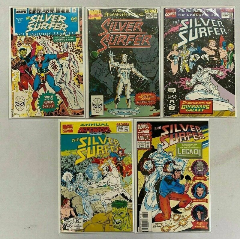 Silver Surfer Annual lot 5 different 8.0 VF (1987-93)