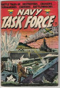 Navy Task Force #2 (Feb-55) VG- Affordable-Grade Battle Ship Burke