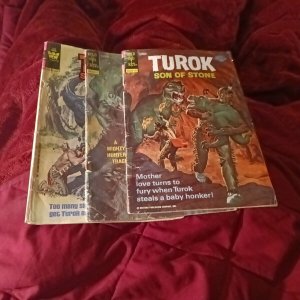 Turok Son Of Stone 102 109 126 Bronze Age Gold Key Whitman Comics Lot Run Set...