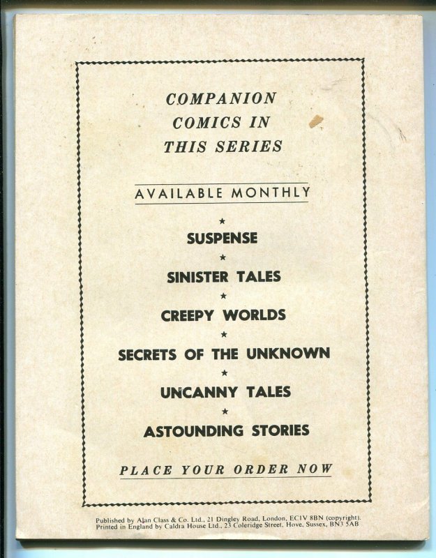 Astounding Stories #138 1960's-Cass-British reprints-Atlas & Charlton-B&W-VG/FN