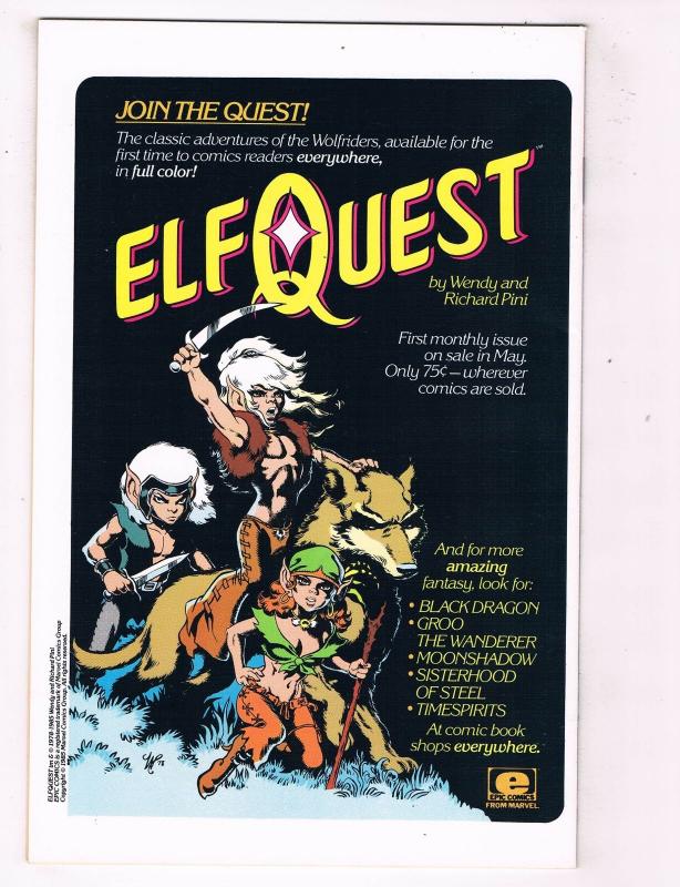 One (1985 Epic) #1 Marvel Comic Book Rick Veitch Cold War  HH4 AD38