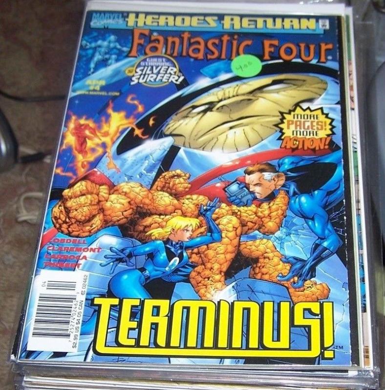 FANTASTIC FOUR #4 vol 3 1998  MARVEL heroes return  silver surfer TERMINUS