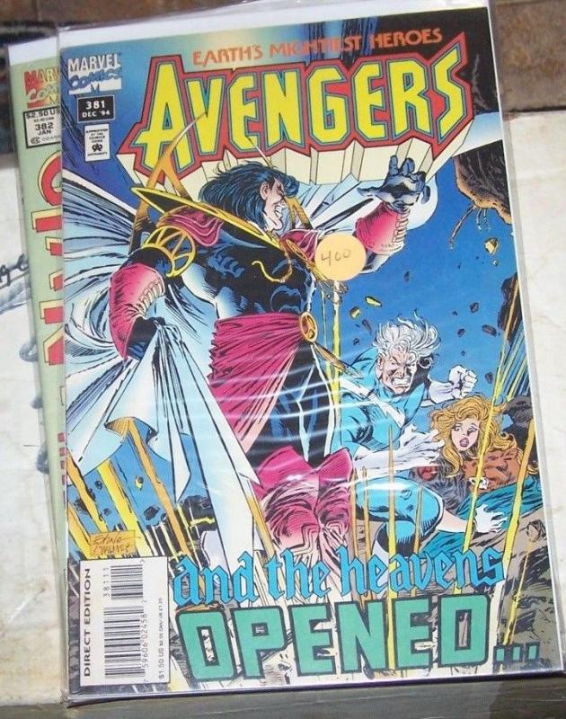 Avengers # 381 (Dec 1994, Marvel) QUICKSILVER CRYSTAL INHUMANS