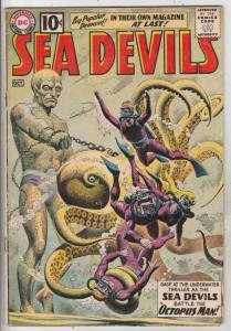 Sea Devils #1 (Oct-61) VG+ Affordable-Grade Sea Devils (Dane Dorrence, Biff B...