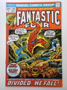 Fantastic Four #128 (1972) Divided We Fall! W/Poster! Sharp VF Condition!
