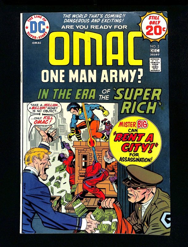 Omac #2 Blood-Brother Eye! Jack Kirby Mike Royer! Bronze Age!