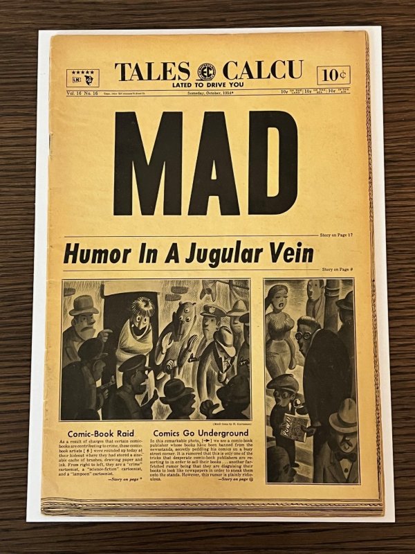 MAD #16 (1954). FN-. Kurtzman cover!