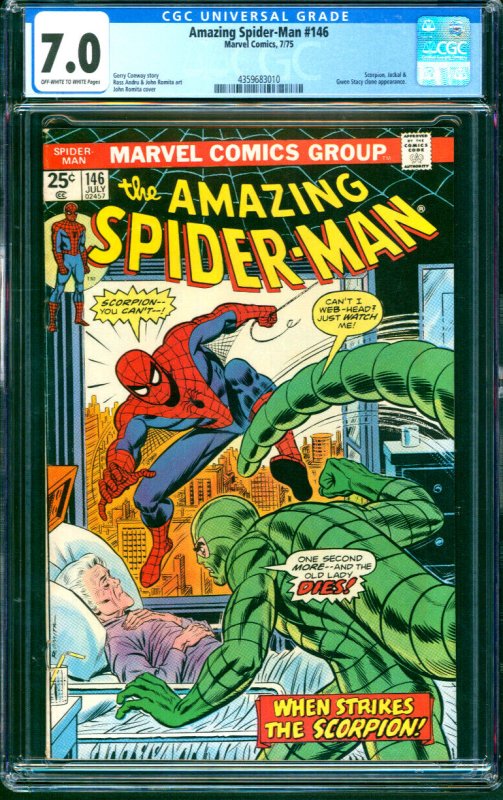 Amazing Spider-Man #146 Marvel Comics 1976 CGC 7.0 Gwen Stacy Clone