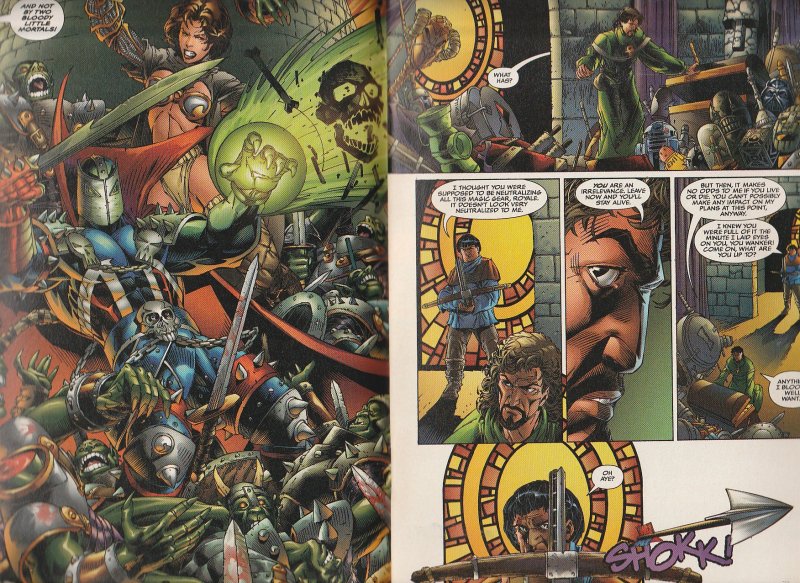 Medieval Spawn/Witchblade(1996)# 3  Preacher writer, Garth Ennis !