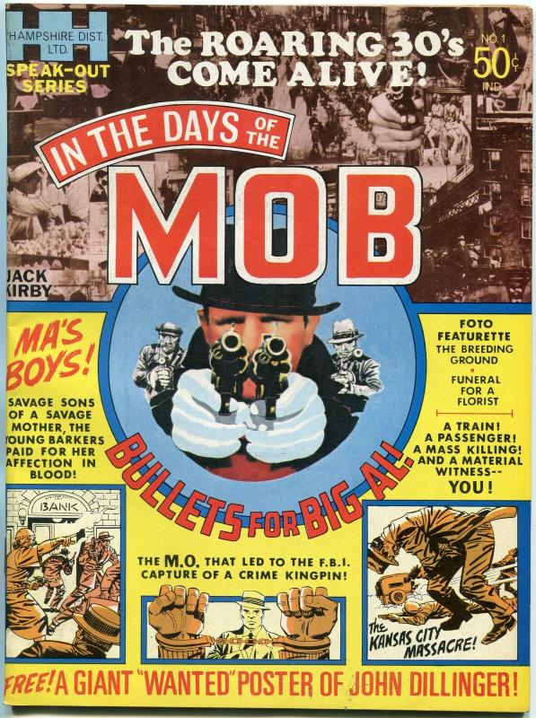 IN THE DAYS OF THE MOB Magazine #1 1971-KIRBY-crime- Aragones