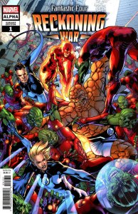 FANTASTIC FOUR RECKONING WAR ALPHA 1:25 HITCH VARIANT MARVEL COMICS 2022 EB220