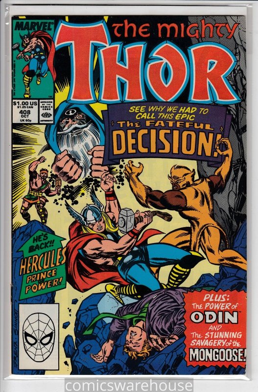 THOR (1966 MARVEL) #408 FN A14433