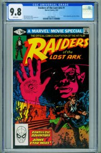 Raiders of the Lost Ark #1 CGC 9.8-1981-Marvel-Indiana Jones-3961792015