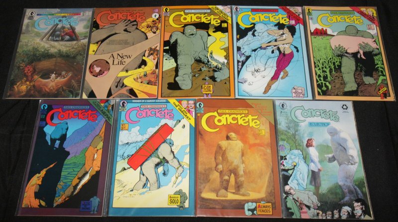 Dark Horse CONCRETE 25pc Mid-High Grade Comic Lot VF-NM Paul Chadwick