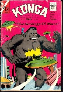 KONGA #18-FLYING SAUCER COVER AND STORY-RARE-1964 FR