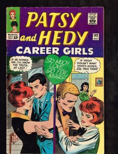 Patsy and Hedy #102 ~ So Much Love, So Few Kisses ~ 1965 (5.5) WH