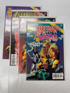 4 Sabertooth Mystique MARVEL comic books #1 2 3 4 59 RC10