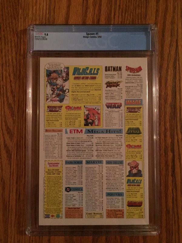 Spawn #1 CGC 9.8 + High Grade Spawn #1-6!!