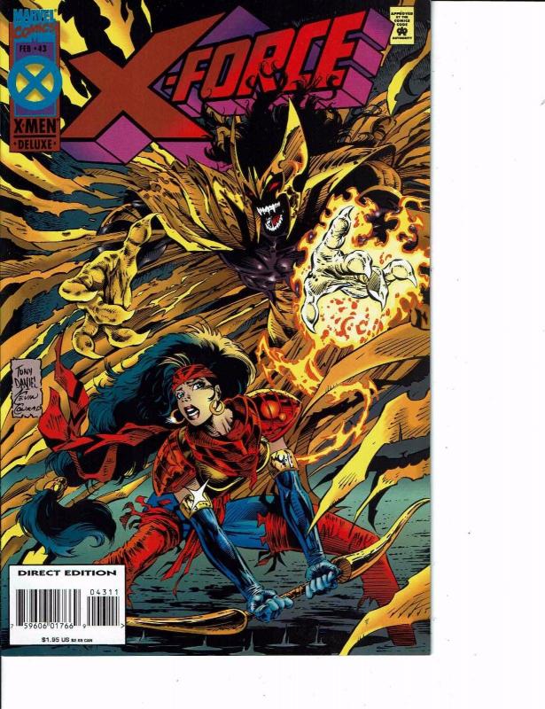 Lot Of 2 Marvel Comic Books X-Force #40 and #43 Thor ON5