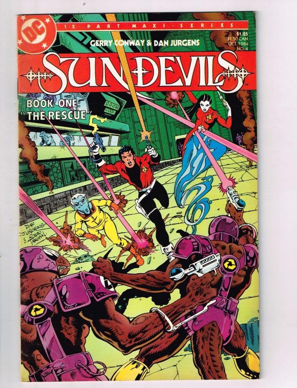 Sun Devils #4 VF DC Comics Comic Book Conway Jurgens Oct 1984 DE42