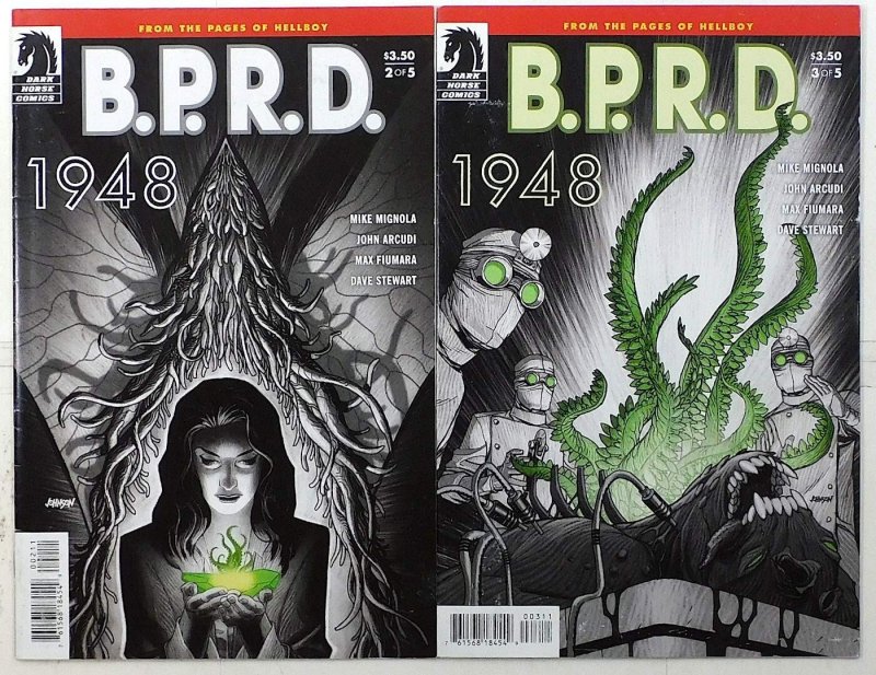 B.P.R.D.: 1948 Lot of 2 #2, 3 (2012) Dark Horse Comics 1st Print Comic Books