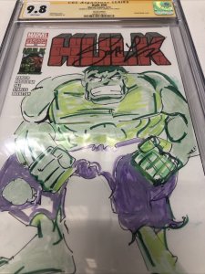 Hulk (2012) # 50 (CGC 9.8 SS) Sketch * Signed Sketch Scot Lobdell * Art Parker