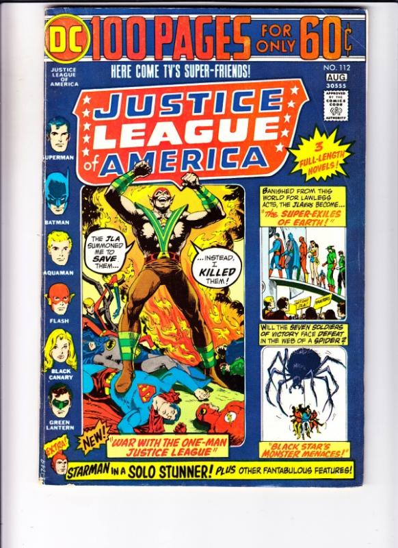 Justice League of America #112 (Aug-74) VF High-Grade Justice League of America