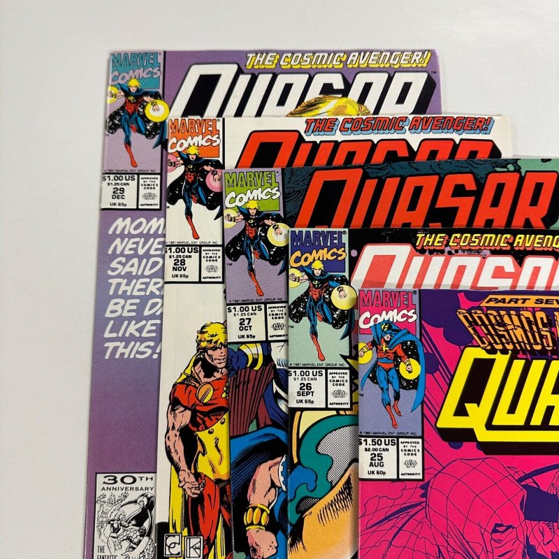 5 Quasar Marvel Comic Books # 25 26 27 28 29  Hulk Thor Avengers  39 CT1