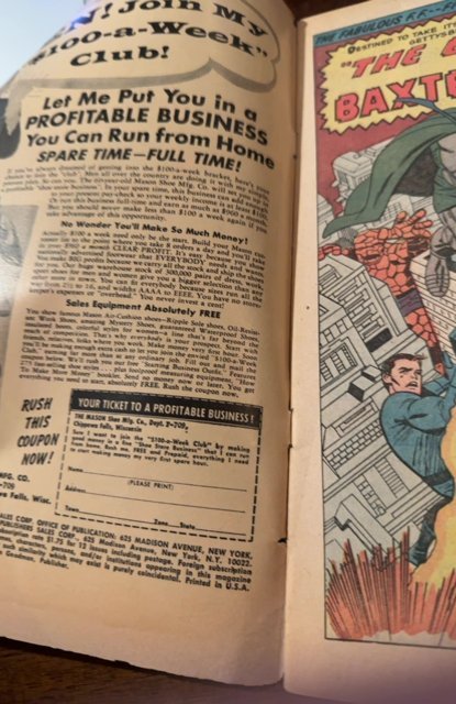 Fantastic Four #40 (1965)Dr Doom:Daredevil battle at Baxter building see descrip