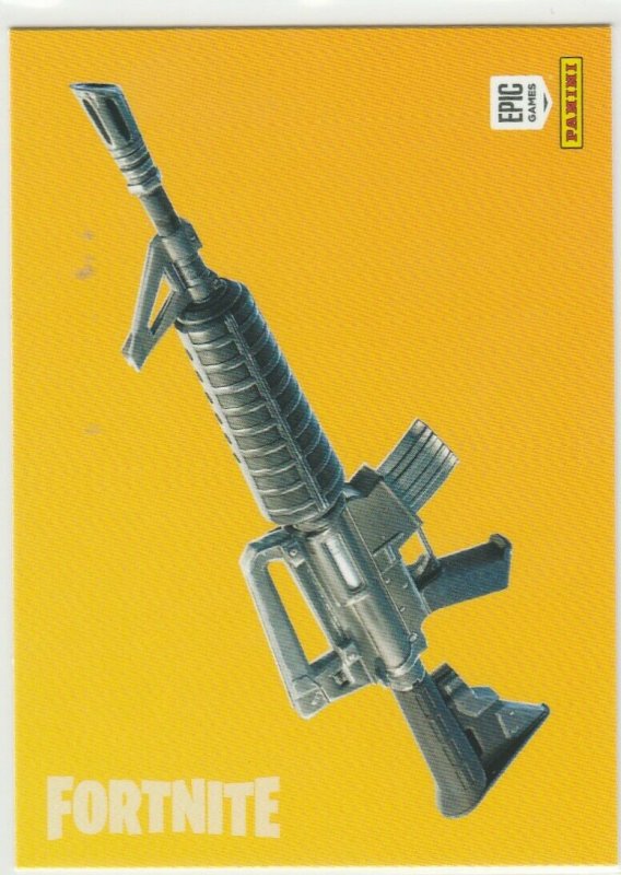 Fortnite Assault Rifle 102 Uncommon Weapon Panini 2019 trading card series 1