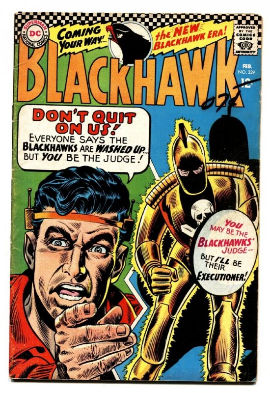 BLACKHAWK #229-DC-NEW BLACKHAWK ERA vg