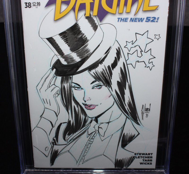 Batgirl #38 CGC (9.8) Signed & Sketched by Guillem March - 2015