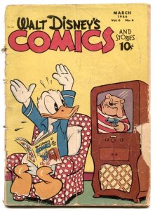Walt Disney's Comics And Stories #66 1946-INFINITY Cover- Carl Barks FAIR