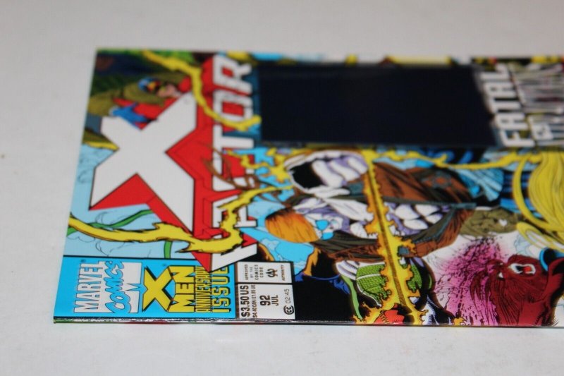 X-Factor 92 NM Marvel ERROR Hologram Cover 1st Exodus Fatal Attractions X-Men